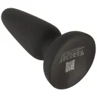 Black Velvets Liquid Silicone анальная пробка M – 11.2 cm – Черный — Фото 4