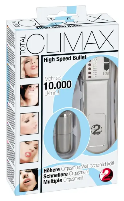 Total Climax высокоскоростной вибропуля – 5.5 cm (2.2″) – черный
