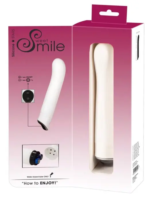 Smile Easy vibrators – 22 cm – balts Foto 5