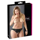 Cottelli Collection Crotchless Briefs 2XL Lace Design Black — Photo 1