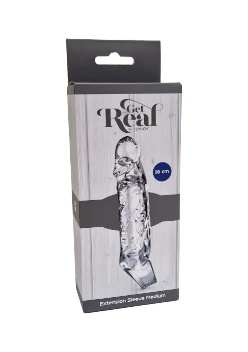 TOYJOY Get Real насадка на член – 16 см (6.3″) – прозрачная