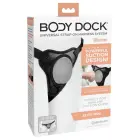 Pipedream Body Dock Elite Mini – strap-on diržai su siurbtuko plokštele – juodi — Nuotrauka 1