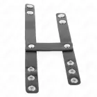 KINK Adjustable Double Leather Ring – Black, Universal Size — Photo 7