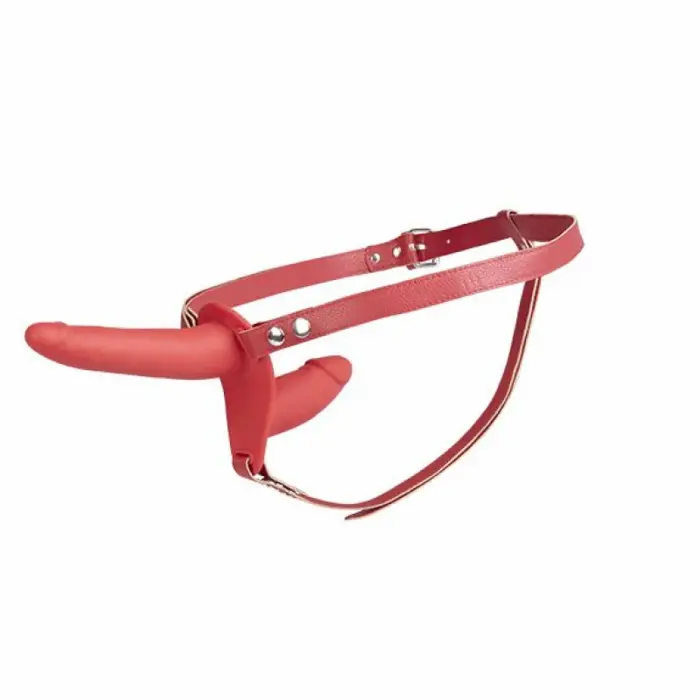 Proteza Double Enjoyment Red Dildo – 14.5 cm (5.7″)