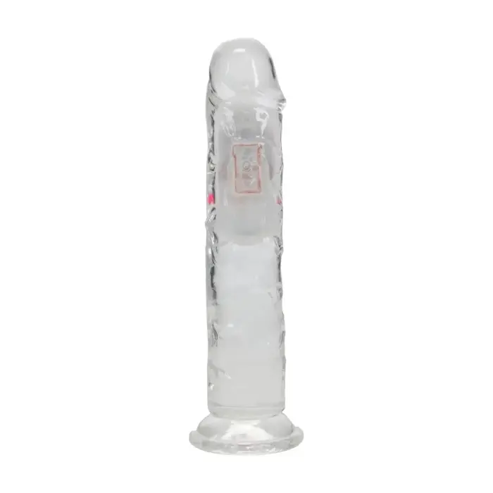 LED Vibrating Straight Cock - 18 cm - Transparent Foto 3