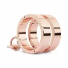 Rosy Gold Adjustable Metal Handcuffs with Quick Release, Rose Gold Finish — Photo 3