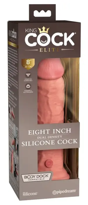 King Cock Elite KCE 8 дилдо с двойной плотностью – 22 см (8.7″)