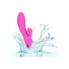 Malibu Minx кролик-вибратор с функцией всасывания – розовый — Фото 4