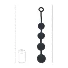Round Silicone Anal Balls - XL - 50mm - Black Photo