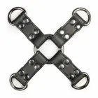 EasyToys регулируемый кожаный хог-тай фиксатор – чёрный — Фото 1