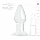 Glas Crystal Clear – smooth glass anal plug – M – 3.9 cm — Photo 3