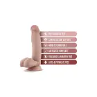 Dr. Mark Reālistisks dildo ar sēkliniekiem un piesūcekni – 17,8 cm (7″) – Miesas krāsa — Foto 4