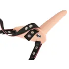 Vibruojantis strap-on dildo – 15.7 cm (6.2″) – Juodas — Nuotrauka 8