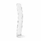 Gildo No. 34 tekstūruotas stiklinis dildo – 19 cm (7.5″) – skaidrus — Nuotrauka 5