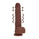 Dual Density Realistic Thrusting Vibrator – 20.3 cm (8″) – Brown — Photo 7