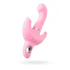 JOS Twistme кролик-вибратор с клиторальным стимулятором – 19.5 cm – розовый — Фото 1