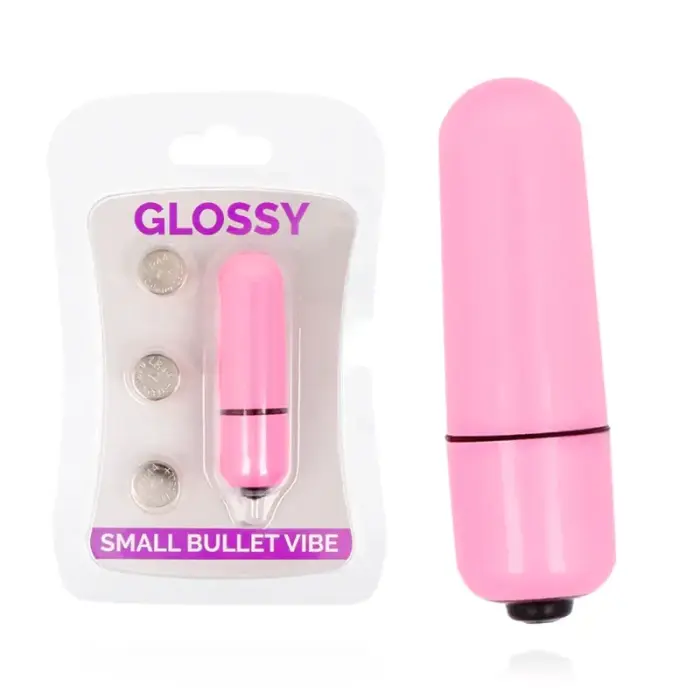 Глянцевый компактный вибропуля Glossy Small Bullet – 5.8 см (2.3″) – розовый