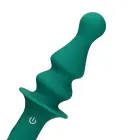 Pawn Shaped Vibrator - Peacock Plume – 16.5 cm – Green Photo
