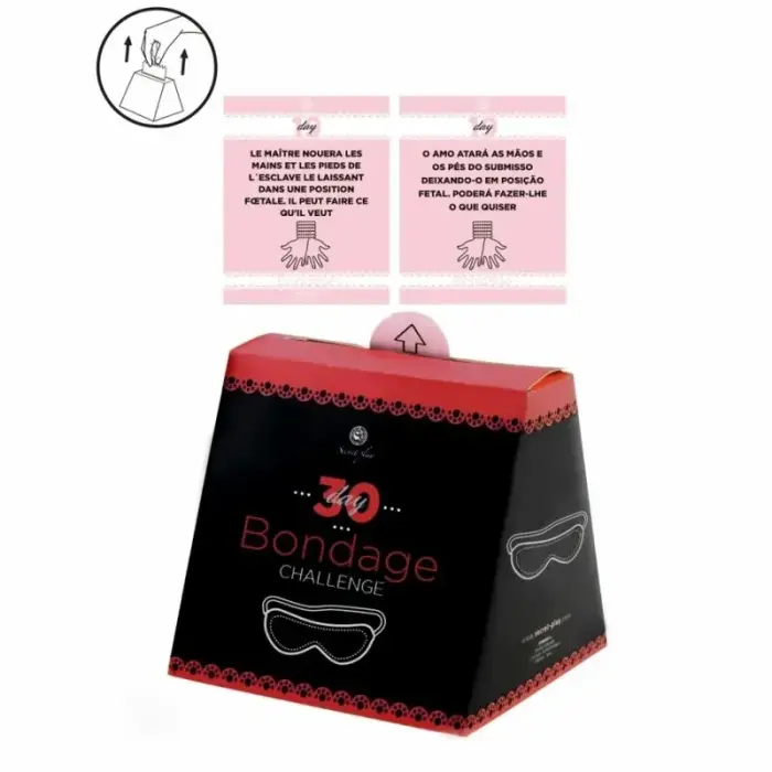 SECRETPLAY Challenge 30 Days - Interactive Bondage Game FR/PT, 30 Cards
