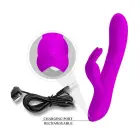 PRETTY LOVE Dylan USB Rabbit Vibrator – 21.3 cm (8.4″) – Pink — Photo 7
