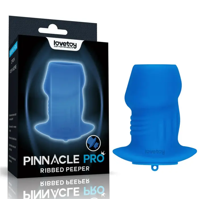 LoveToy Ribbed Peeper – туннельная анальная пробка – силикон