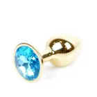 Plug-Jewellery Gold anaaltapp – 7 cm (2.8″) – Sinine — Foto 9