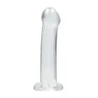 Nerealistiškas dildo su siurbtuku – 17 cm (7″) – Skaidrus — Nuotrauka 2
