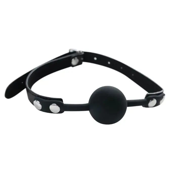 Fetish Fantasy Black Silicone Ball Gag with Adjustable Straps