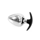 Anal Plug BIG-S Handle – 12 cm (4.7″) – Silver — Photo 1
