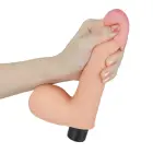 REAL SOFTEE Vibrating Dildo – 20 cm (8″) – Skin — Photo 5