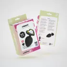 Cuore – Anal Plug with Interchangeable Jewels – L – 9.5 cm – Black — Photo 1