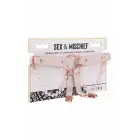 Peaches 'N Creame – pearl garter set – faux leather – rose gold – adjustable 45–66 cm — Photo 1