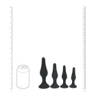 LEVELZ Slim Silicone Plug Set – 4 Sizes S/M/L/XL – Black — Photo 4