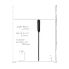 OUCH! Īpaši garš silikona vibrējošs urētras spraudnis – 45 cm (17.7″) – melns — Foto 7
