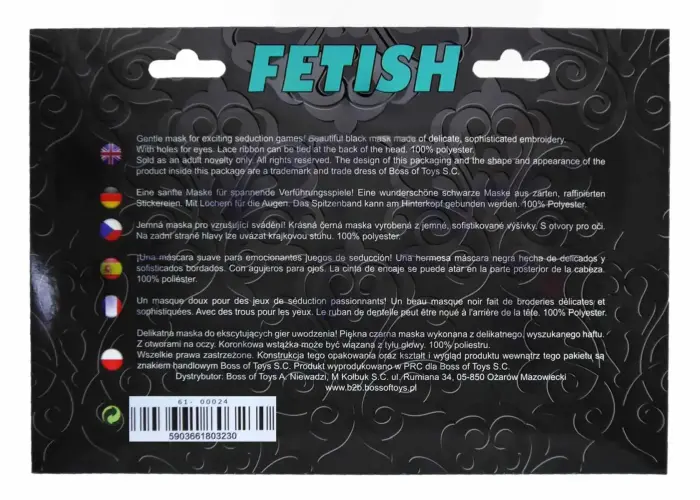 Love Mask Black - B - Series Fetish Foto 3