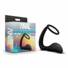 Blush Anal Adventures Platinum Silicone Plug & Performance Ring – Black — Photo 5