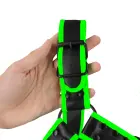 Ouch! Tamsoje šviečantis BDSM kūno diržas Bulldog – L/XL — Nuotrauka 4