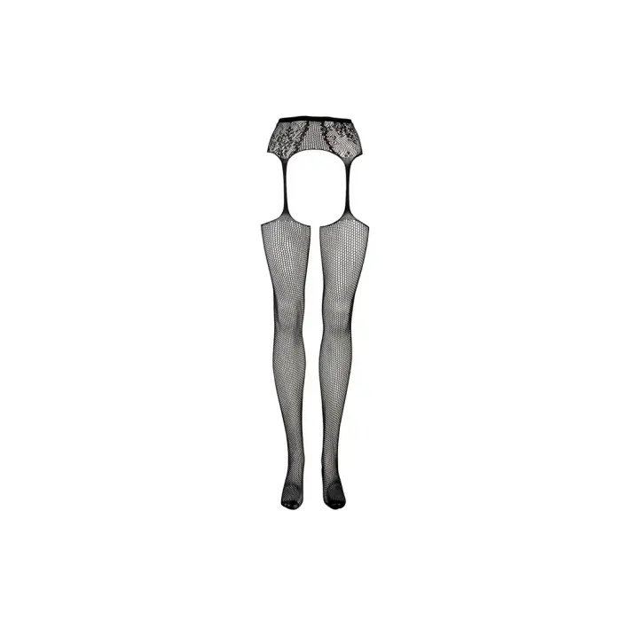 Сетчатые кружевные чулки с поясом – Plus size Фото num