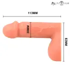 Dreamlove Mr Intense Floppy – mīksts silikona pakeris – ādas tonis – S — Foto 5