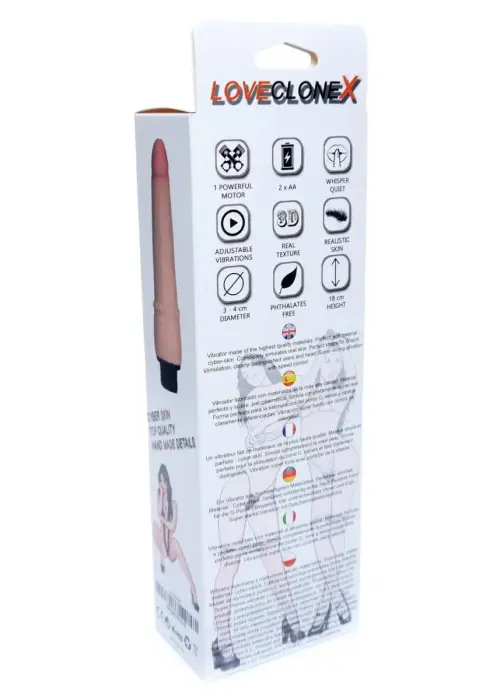 LoveCloneX Pluton – реалистичный вибратор – 6" (15 см)