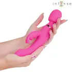 Intense Winona divpusējs truša un wand vibrators – 24.5 cm (9.6″) – rozā — Foto 4