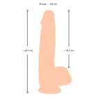NS дилдо с подвижной кожей – 25 cm (9.8″) – Телесный — Фото 10
