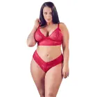 Cottelli Collection Red Lace Lingerie Set 4XL – Wireless, Adjustable Fit — Photo 2