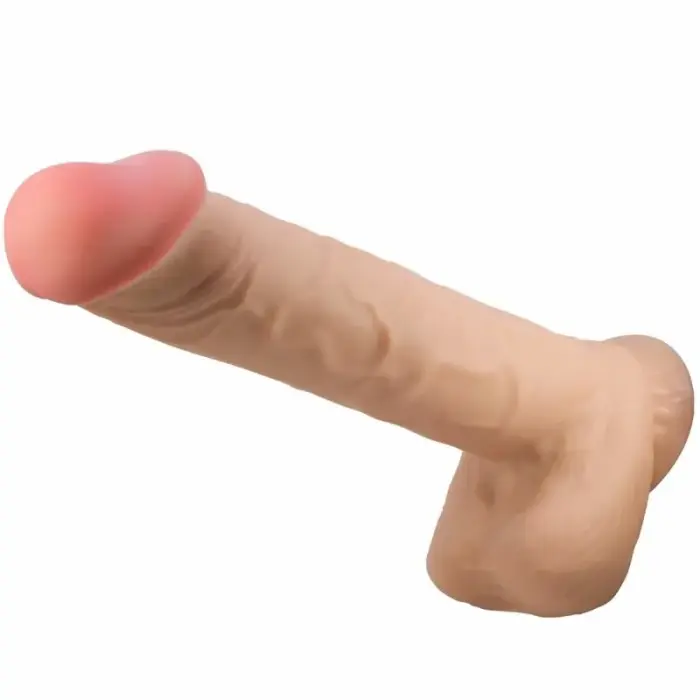 Pretty Love Sliding Skin Intimate Machine ar piesūcekni – 26 cm (10.2″) – miesas krāsa