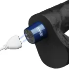 REAL SOFTEE Uzlādējams vibrējošs dildo – 23 cm (9″) – Melns Foto 12