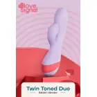 Twin Toned Duo кролик-вибратор – 19 cm – розовый — Фото 11