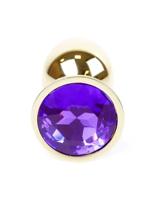 Plug-Jewellery Gold anālais spraudnis – 7 cm (2.8″) – Violets