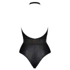 Samantha bodijs ar wet look detaļām – melns – L Foto 6