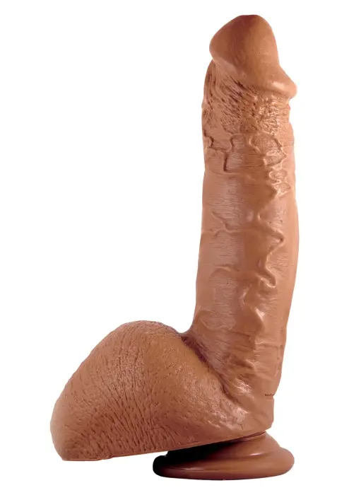 Shane Diesel realistlik dildo iminapa ja munanditega – 25.4 cm (10″) – nahavärv
