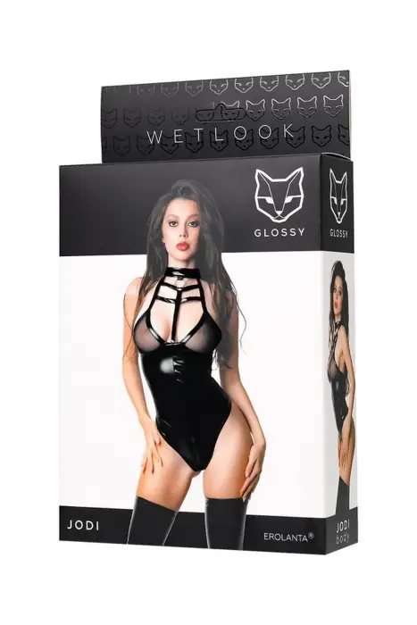 Wetlook Bodysuit – Black – M Photo